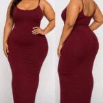 PLUS SIZED SLEEVELESS BODYCON DRESS